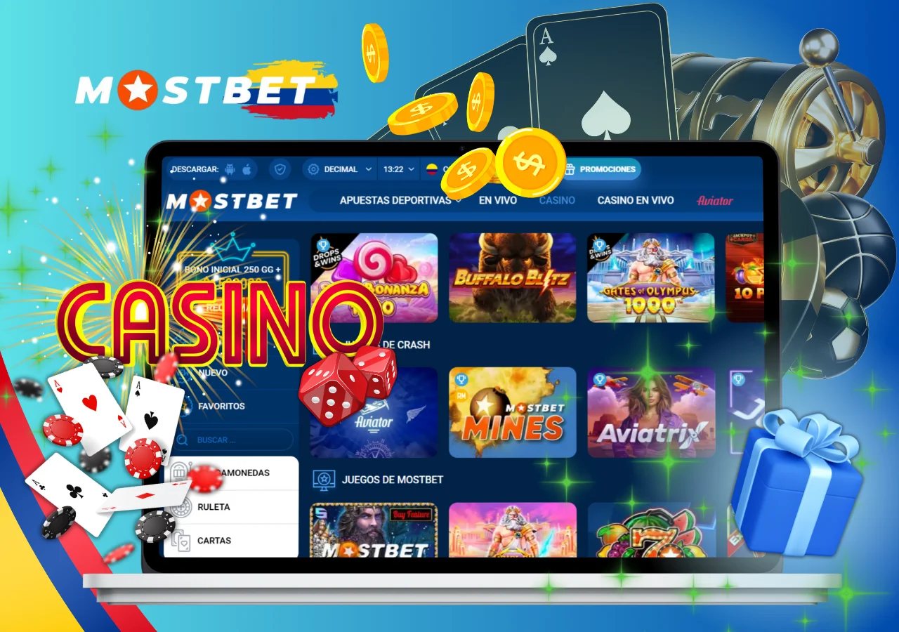 El casino ofrece una amplia gama de juegos, incluidas tragaperras y casino en vivo.